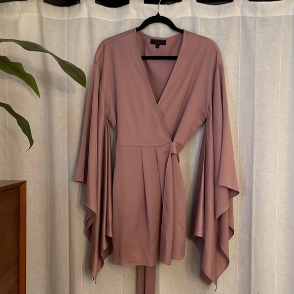 COPY - Michael Costello x Revolve Mauve Wrap Robe - Picture 2 of 8
